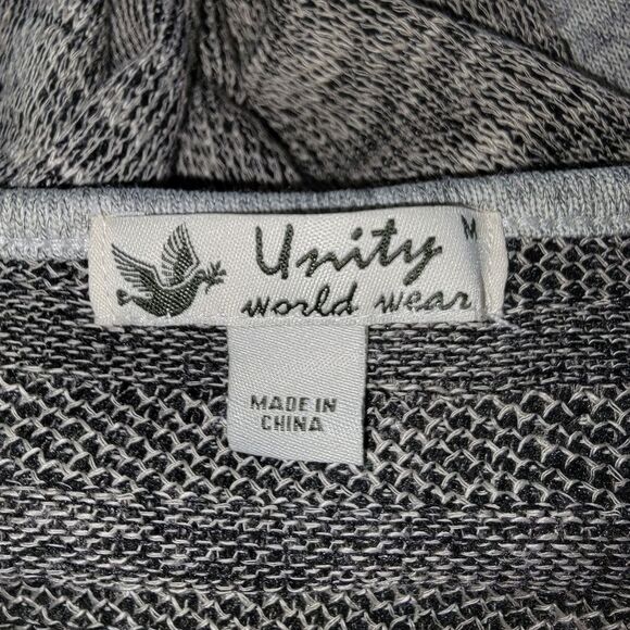 Unity World Wear knit Bohemian Shark bite hem Top Medium - Picture 7 of 8